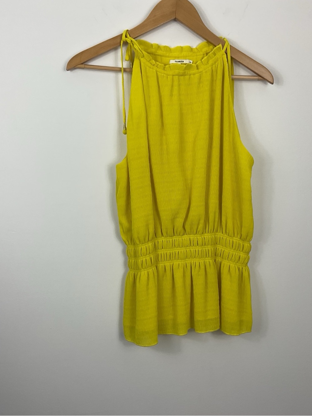 Tularosa Lilo Halter Peplum Tank Top Womens Size Small